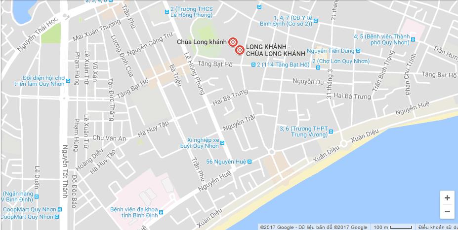 Tổ đình Long Khánh Quy Nhơn - Ảnh: Google Maps
