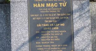 LĂNG MỘ HÀN MẠC TỬ – Ghềnh Ráng Quy Nhơn