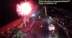 [Flycam Firework] Bắn pháo hoa quảng trường Quy Nhơn, Bình Định 2015