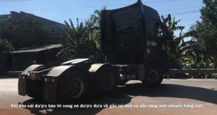 Tài Xế container – Sau khi xe được bảo trì và tiếp tục chuyến hàng mới KCN Nhơn Hoà đến Điện Ngọc