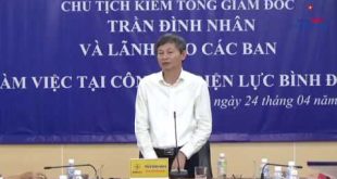 Chủ tịch kiêm Tổng giám đốc đến làm việc tại PC Bình Định